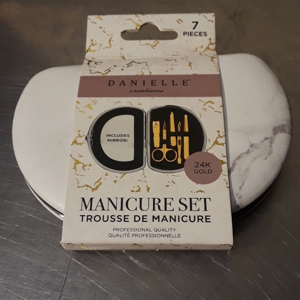 24k gold plated manicure set
